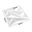 Nori 50 cm x 50 cm Vinyl 3D Wall Panel in White/Grey (12-pack)
