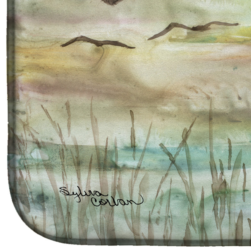 Tapis de séchage coucher de soleil pelican