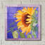 «Sunflower I» par Sharon Pitts, art mural en verre acrylique-1325927605