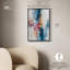 Décoration murale moderne pétale rose et bleu océan II par -51329830-51329848