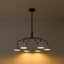 Lustre spoutnik moderne en métal 6 lumières