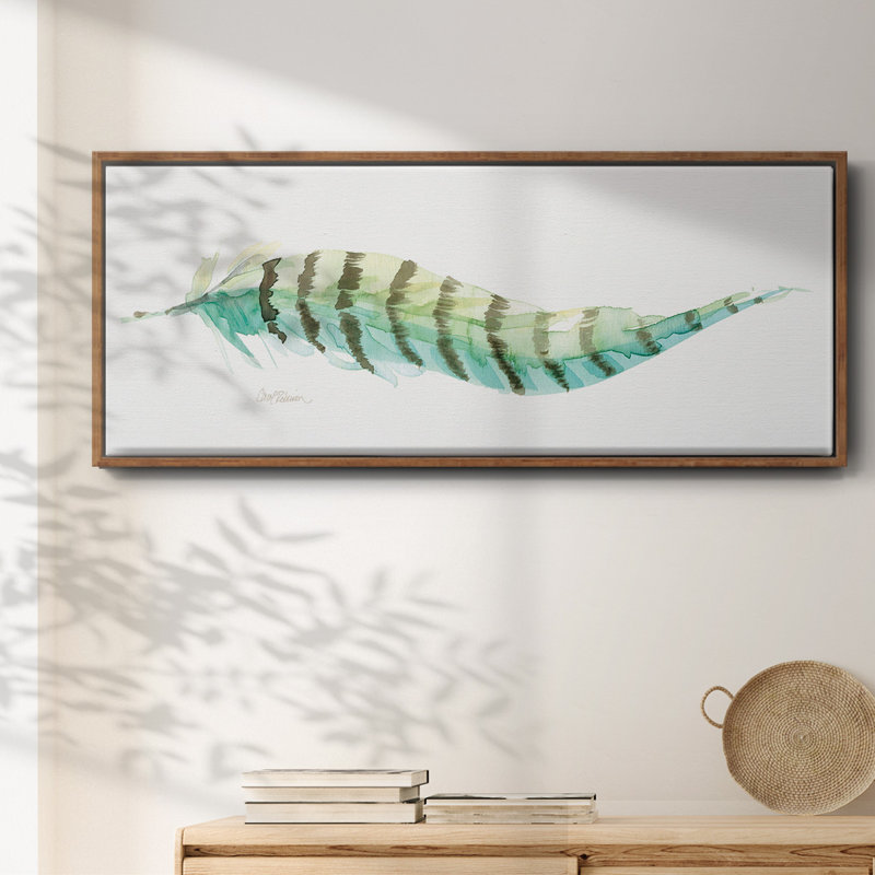 Tail Feather II- Framed Canvas