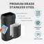 Poubelle ouverte en acier inoxydable-22686632-127930177