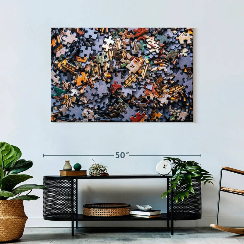 Senne Jigsaw Puzzle Pieces, 30" H x 45" W