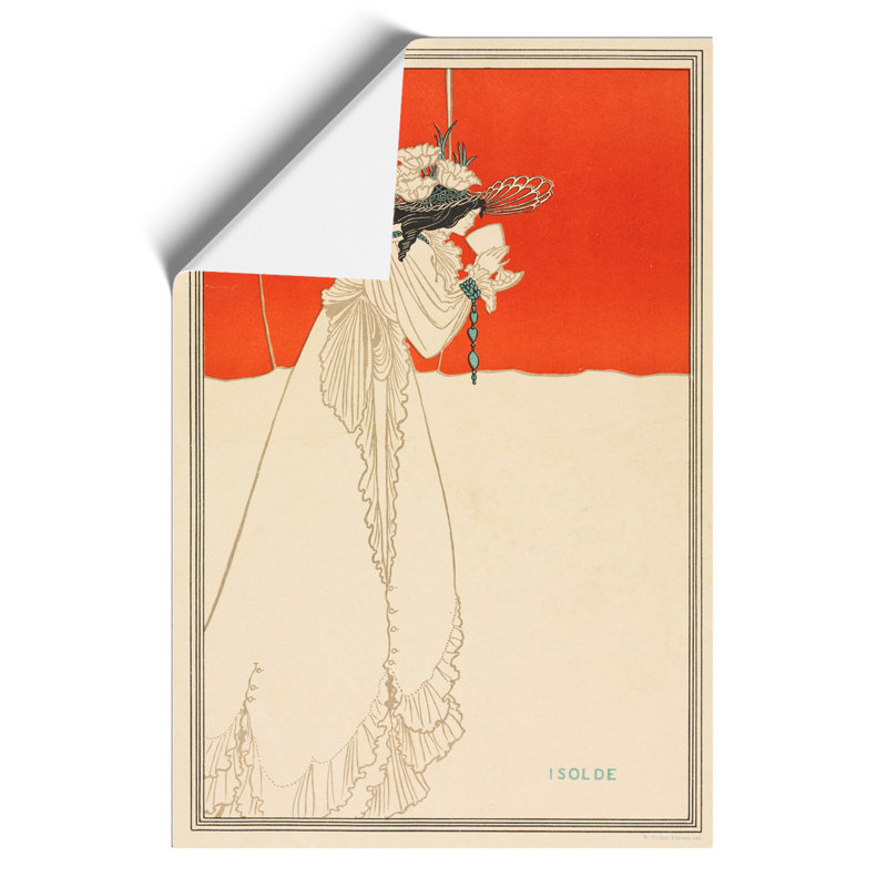 Isolde by Aubrey Beardsley - Frameless Print, 59cm H x 42cm W x 0.1cm D