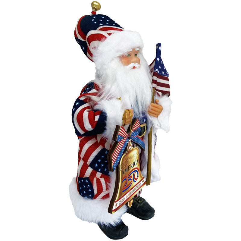 9" 250th Celebration Santa
