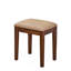 Élégante coiffeuse avec miroir lumineux réglable 3 modes, coiffeuse moderne avec grandes tablettes, tiroir et canette, noyer