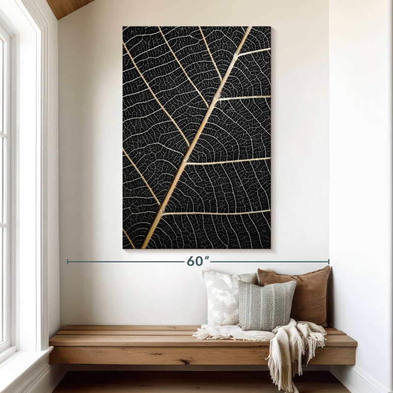 Harnek Leaf Veins, 51" H x 34" W