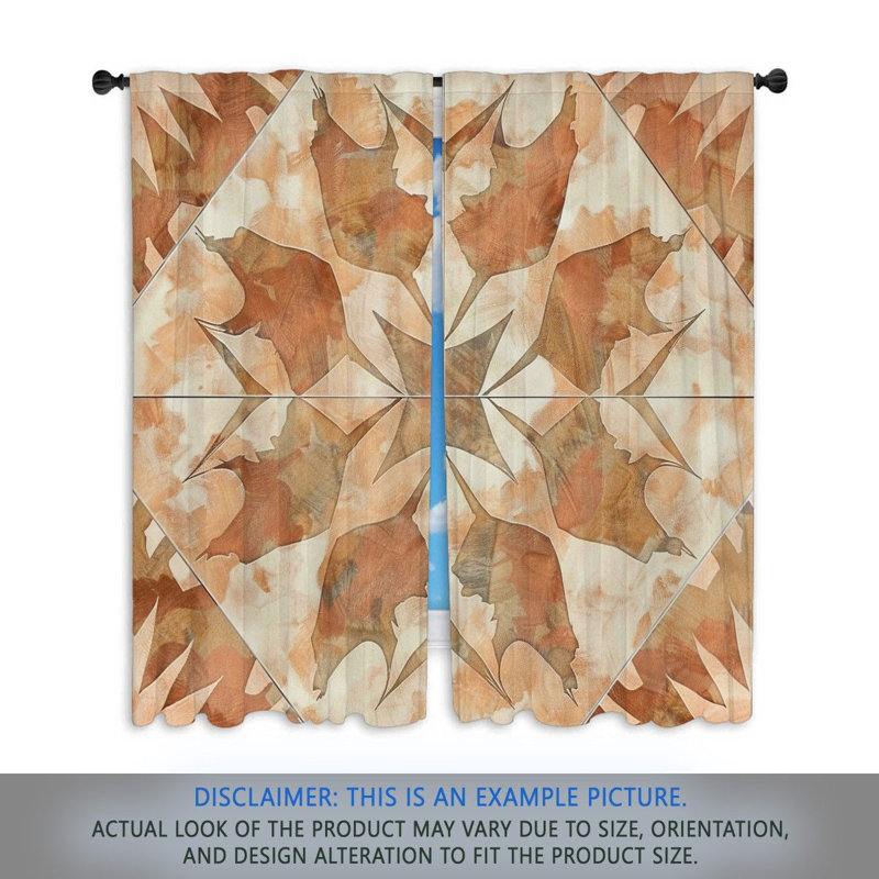 Paire de rideaux obscurcissant en polyester Aledward, L 40 po x L 52 po