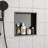 12" X 12" Stainless Steel Shower Niche, Gunmetal Black-2132099744-2132099751