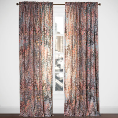 Bouquet Semi Sheer Curtain Single Panel