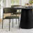Upholstered Dining Chair With Metal Legs-453996682