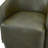 Armino Midnight Faux Leather Swivel Barrel Chair-1044140582