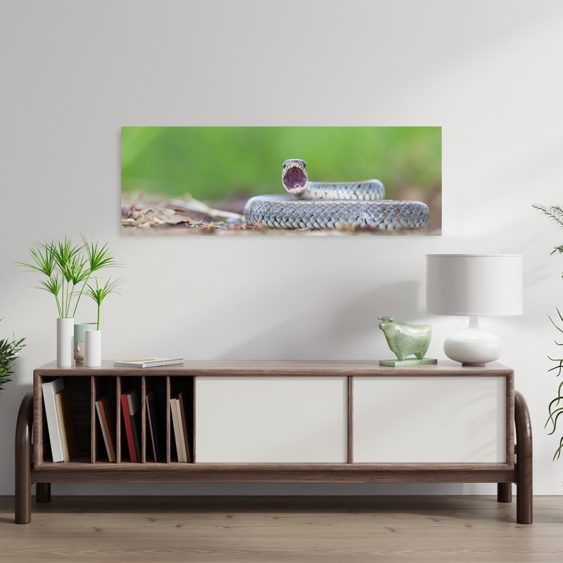 Art contemporain, forêt féerique, H 12 po x l 36 po