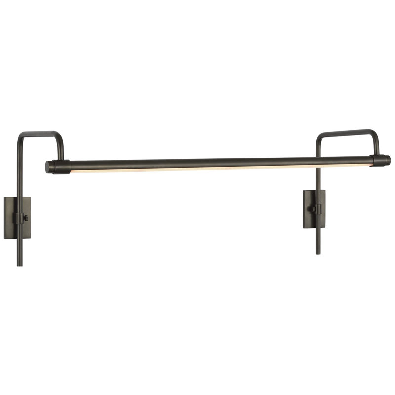 Thomas O'Brien Kidd 18" Frame Mount Picture Light, 8.75" H x 24" W x 8.75" D, Bronze, 15 W