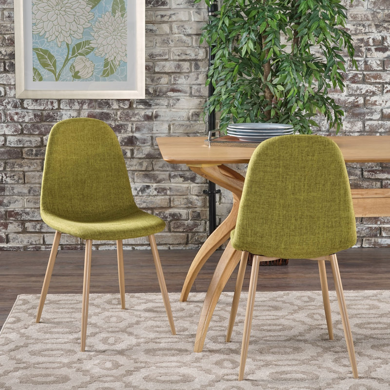 Chaises de salle à manger rembourrées avec structure en métal durable