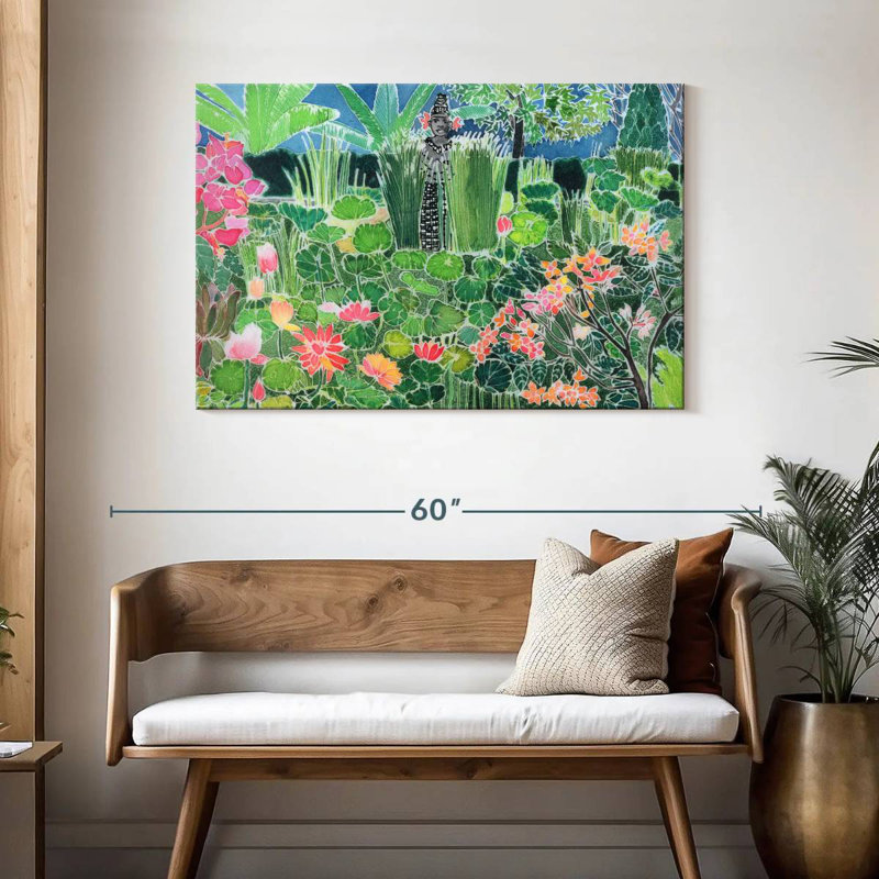 Étang Harnek Lotus, Bali, Bali, H 30 po x l 45 po