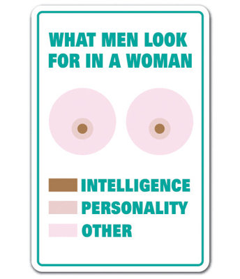 What Men Look for in a Woman Sign