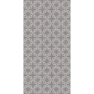 Manos Geometric Vinyl Area Mat in Gray