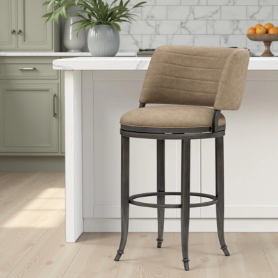 Tabouret de bar pivotant à hauteur de comptoir Conwell