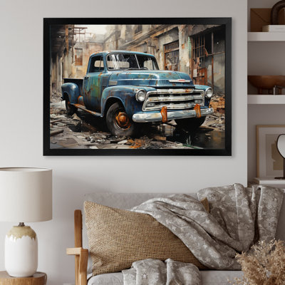 Élégance industrielle camionnette - transport mural