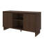 Meuble télé / buffet moderne 2 portes avec tablette centrale (59 x 16 x 30 po), noyer-1713719111-1713719160
