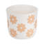 Sagebrook Home 6" Flower Power Planter, Black/White-1888640658