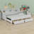 Daybed Frame With Storage Bookcases And Two Drawers,Charging Design-533160024