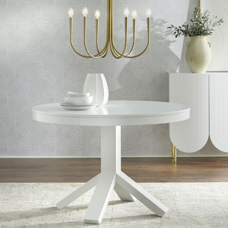 Jennean Round Solid Wood Base Dining Table