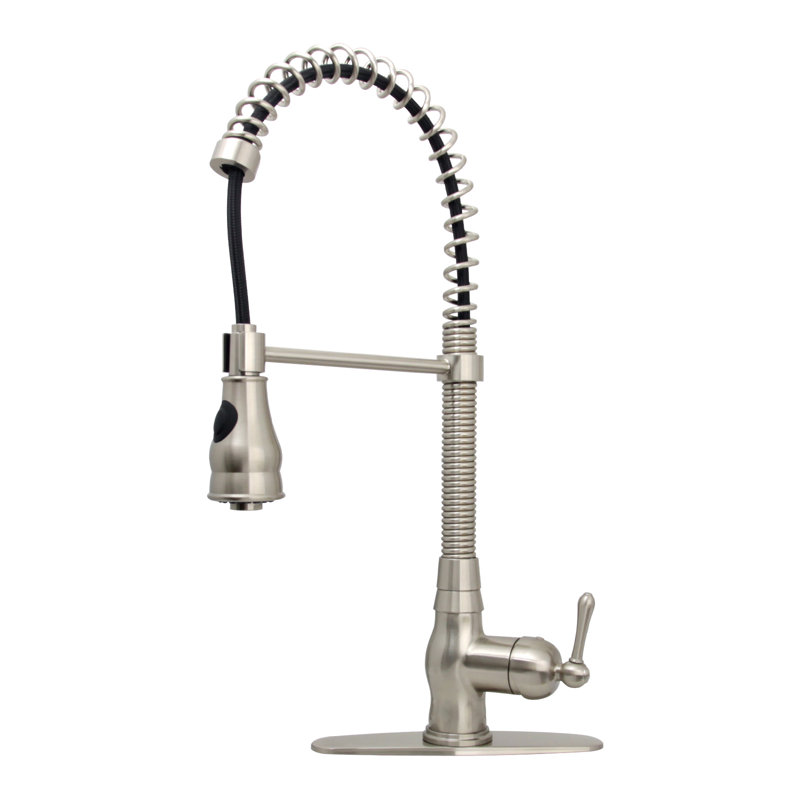 Akicon Pull Down Kitchen Faucet, Brushed Nickel