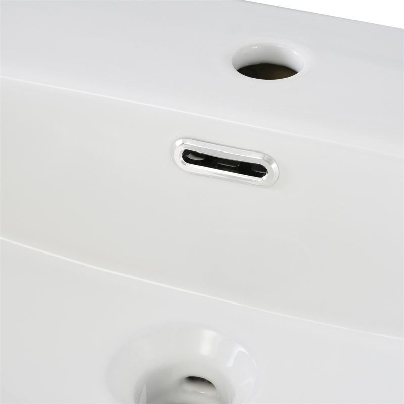 Meuble-lavabo compact avec lavabo en céramique et rangement abondant pour les petits espaces, Bleu