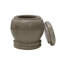 Urne décorative en marbre avec couvercle, 3 x 2,5 pouces, blé doré, 0,96 lb