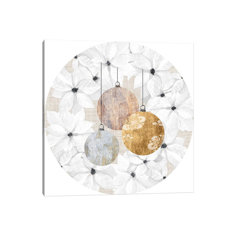Imprimé sophistiqué «Christmas Collection» par Grace Popp - reproduction, Pas de tapis, H 37 po x l 37 po x P 1,5 po