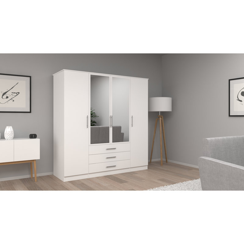 Dziadul 4 Door Manufactured Wood Wardrobe