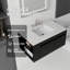 Meuble-lavabo flottant 36 po avec lavabo, porte à fermeture douce, comptoir en granite blanc 0,6 po et dosseret, contreplaqué