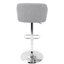 Tabouret de bar rotatif à hauteur ajustable Afroz-706669196