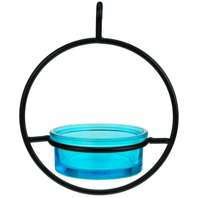 Diedra Glass Hanging Tray Bird Feeder