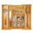 Luzius Bamboo Adjustable Expandable 8 Slot Flatware Drawer Organizer for Kitchen Utensils-1658923525