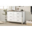 Commode 6 tiroirs avec armoire à miroir pour chambre à coucher-553872372