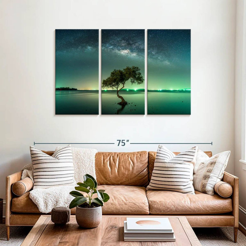 Oberle Milky Way Over Tree, 36" H x 57" W