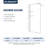 40"Wx74"H Frameless Shower Screen, 8mm Clear Tempered Glass, Aluminum Frame With Storage Shelf-111995276