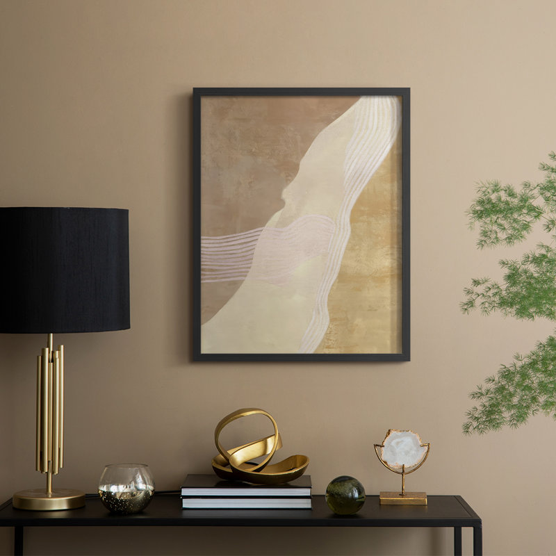 «Cradle II», reproduction encadrée - bois massif, Noir, noir, noir, noir, H 15 po x l 12 po