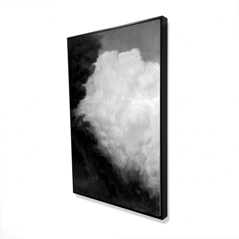 "Nombres monochromes foncés" sur toile