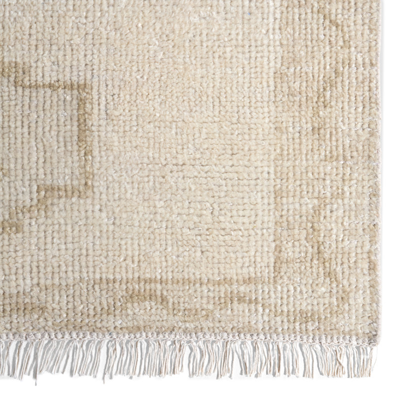 Jaipur Living Ismail SEV05 Handknotted Medallion Ivory and Gray Area Rug (10'x14'), Rectangle 10' x 14'