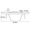 Bureau élégant et courbé-363849881