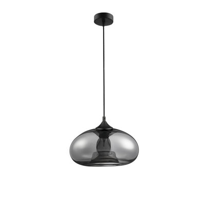 1 - Light Black Single Pendant
