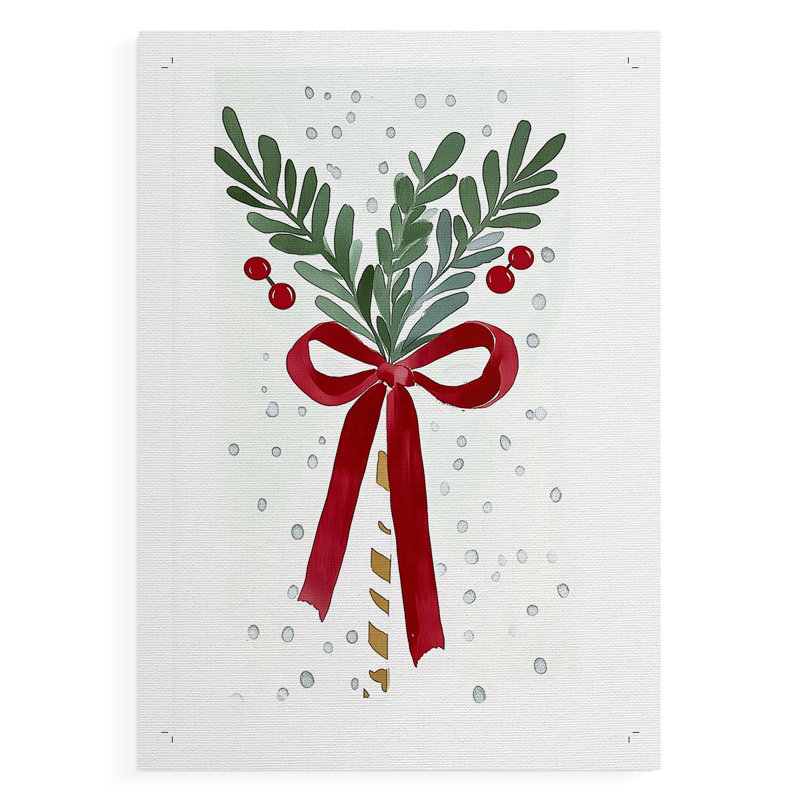 Christmas Holiday Art DCCCLIX - Impression sur toile seulement - NON-CADRE, H 12 po x l 8 po