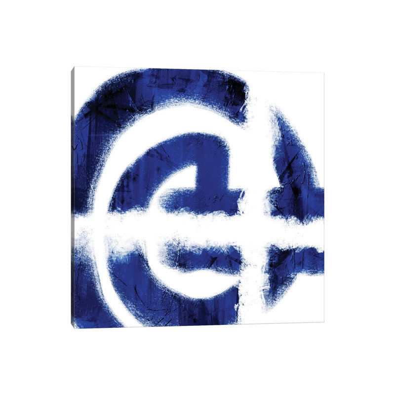 Indigo Prophecy II by Marcus Prime - Painting on Canvas, 66.04cm H x 66.04cm W x 3.81cm D, Wrapped Canvas