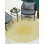 Romanko Round Vinyl Area Rug-876941036