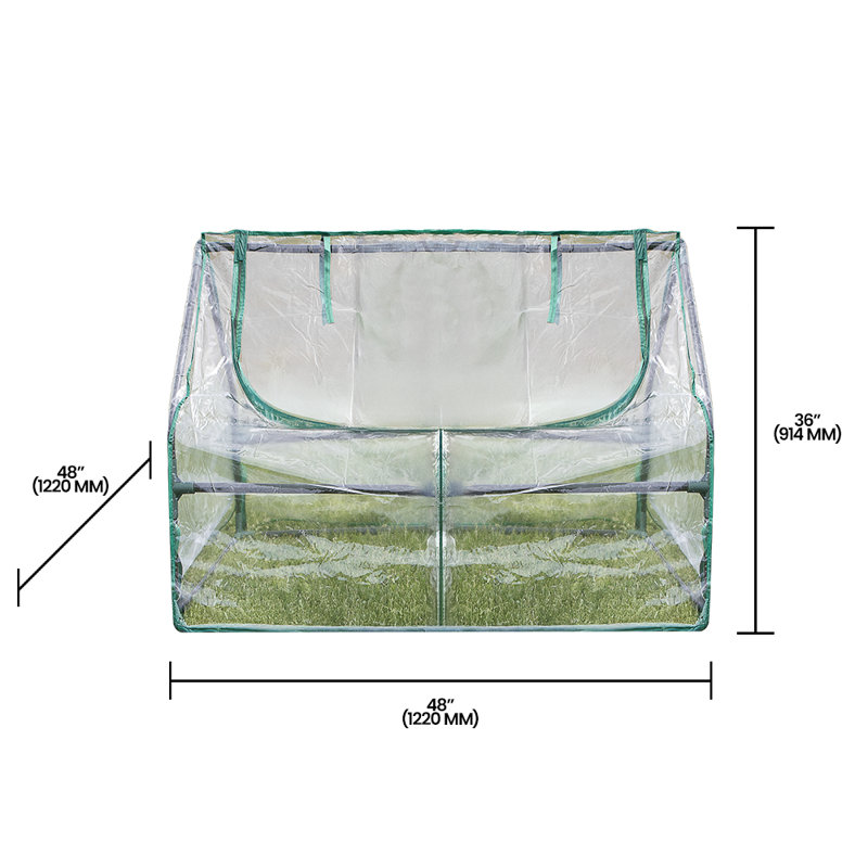 4 Ft. W x 4 Ft. D Cold Frame Greenhouse